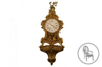 Антикварные настенные часы Vernis Martin Cartel код. VS2667