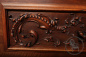 Антикварный буфет-поставец с резными гротескными фигурами код. BE107000 фото 6