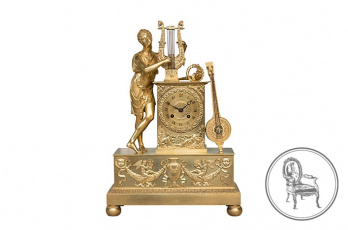 Антикварные каминные часы код. VS4912