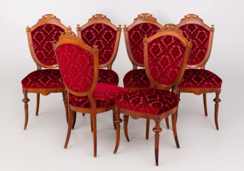 Антикварный набор стульев (6 шт.) код. RM42792