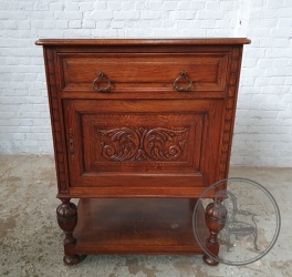 Антикварная дубовая резная тумба код. BE4097191
