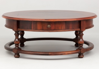 Старинный столик из красного дерева с выдвижным ящиком код. XX80917