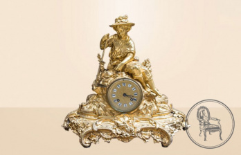 Антикварные каминные часы код. VS1104