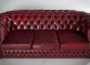 Старинный комплект мебели: диван и два кресла Честерфилд в обивке из натуральной кожи бордового цвета код. RM4165276 фото 5