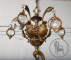 Старинная люстра из бронзы и хрусталя в стиле рококо код. BE107069 фото 5