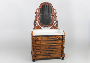 Антикварный комод с зеркалом код. RM64734