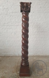 Антикварная витая резная колонна код. BE4103097