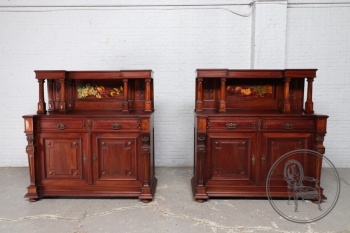 Пара антикварных комодов с росписью код. BE4142427
