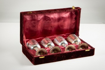 Набор посеребренных бокалов в бархатной коробке код. RM4108425