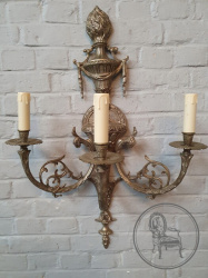 Старинное бронзовое бра большого размера в стиле ампир код. BE3259249