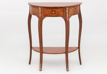 Старинная консоль с отделкой в технике маркетри код. RM4100708