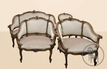 Антикварный комплект мягкой мебели код. VS1872