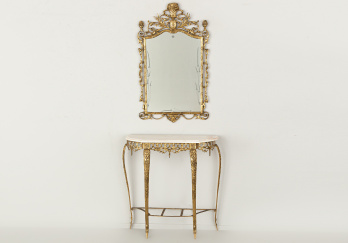 Старинный консольный столик с зеркалом код. RM56697