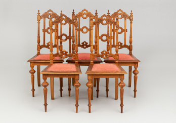 Антикварный набор стульев (5 шт.) код. RM50016