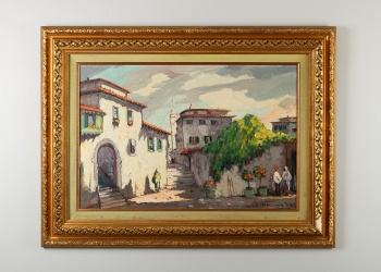 таринная картина с изображением городского пейзажа код.&nbsp;RM4165051