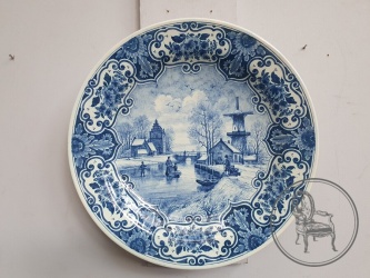 Антикварная декоративная тарелка Delft код. BE4097617