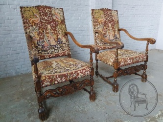 Антикварные кресла (пара) код. BE4097038