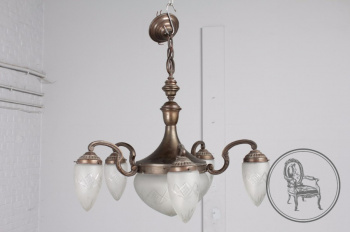 Старинная люстра в стиле арт-деко код. BE106943