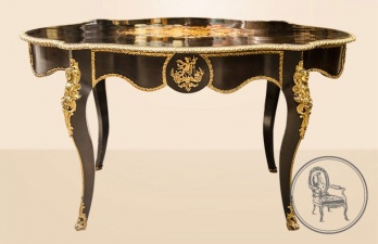 Антикварный стол с инскрустацией код. VS0844