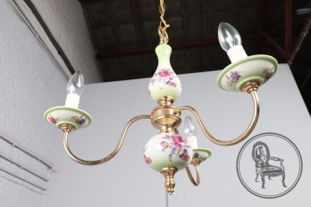 Старинная фарфоровая люстра с росписью код. BE4165903