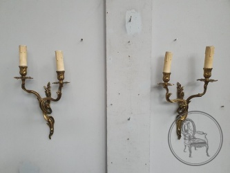 Антикварные бра из бронзы (пара) код. BE4096787