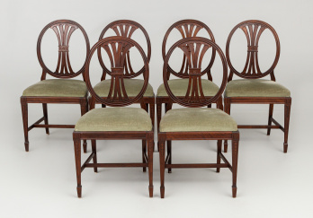 Старинный набор стульев (6 шт.) код. RM50626