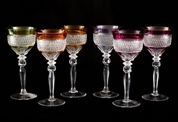 Набор из 6 винтажных цветных бокалов код. RM4101428