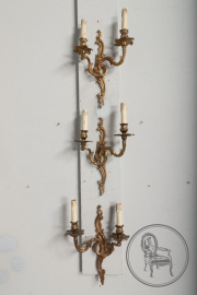 Антикварные бронзовые бра (3 шт.) код. BE107113