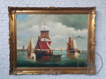 Старинная картина в морском стиле код. BE4097703