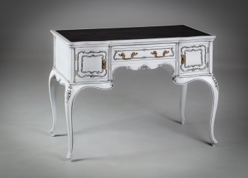 Старинный письменный стол с кожаным верхом код. RM4150607