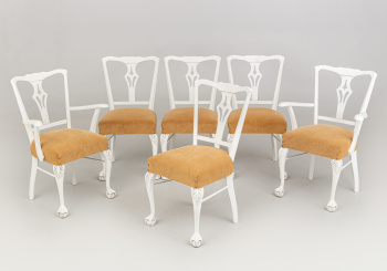 Старинный набор стульев (6 шт.) код. RM48430