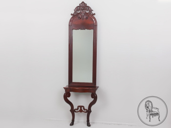Антикварная консоль с зеркалом код. XX0537