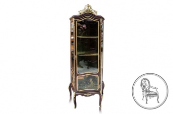 Антикварная витрина с бронзовой короной код. VS3189