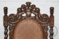 Антикварные ореховые резные стулья с ротангом код. BE4097649 фото 4