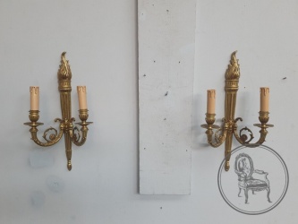 Старинные бронзовые бра в стиле Людовика XVI код. BE4157424