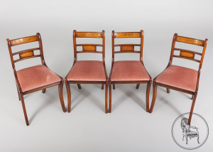 картинка Старинные стулья (4 шт.) салоне старинных вещей "Шебби" являющийся официальным дистрибьютором в России и Беларуси