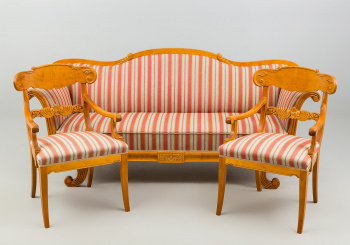 Антикварный комплект мягкой мебели код. RM12202