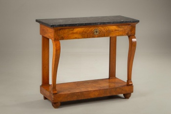 Антикварная ореховая консоль с мраморной столешницей код. RM4101591