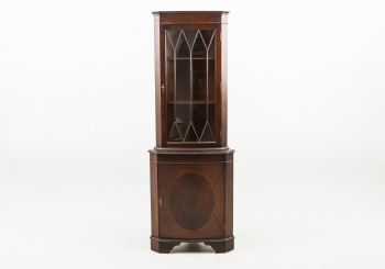 Старинный угловой посудный шкаф код. RM31653