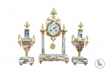 Антикварные каминные часы с вазами (2 шт.) код. VS59069