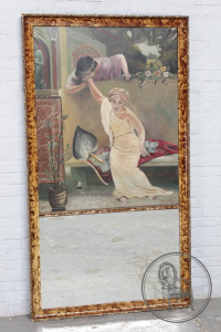 картинка Старинная картина с зеркалом в нижней части салоне старинных вещей "Шебби" являющийся официальным дистрибьютором в России и Беларуси