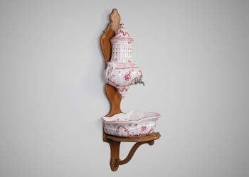 Антикварный настенный фаянсовый умывальник (лавабо) код.&nbsp;RM4166110