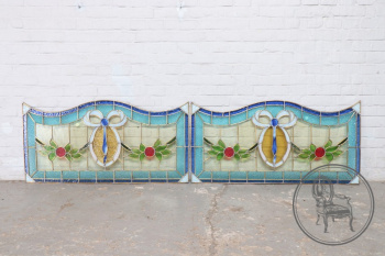 Антикварные витражные панели код. BE9790