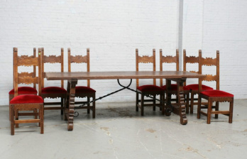 Антикварный комплект столовой мебели код. BE5466