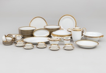 Старинный сервиз Limoges с золотой расписной каймой код. RM4101212