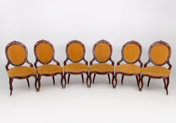 Антикварный набор стульев (6 шт.) код. RM38671