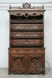 Антикварный дубовый шкаф-поставец в бретонском стиле код. BE107661