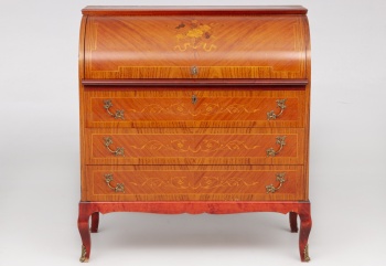 Старинный секретер с отделкой в технике маркетри код. RM4100844