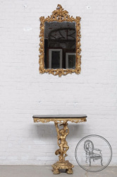 Старинный консольный столик и зеркало код. BE6145