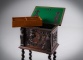 Антикварный резной швейный стол на пьедестале с крестообразной проножкой код. RM4165334 фото 1
